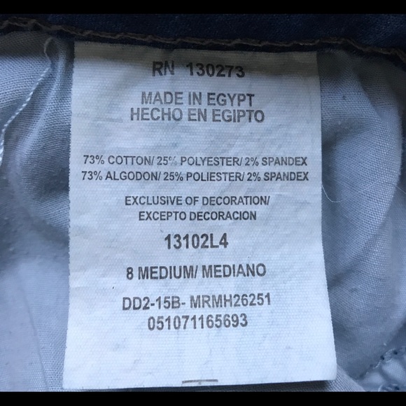 Riders by Lee Capri Navy Jeans Size 8 - Picture 4 of 6